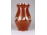Régi barna mázas kerámia váza 17.5 cm