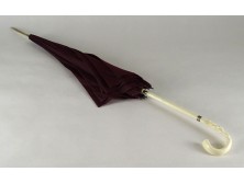 Régi működő bordó esernyő sétabot 86 cm