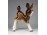 Régi jelzetlen őzike Bambi porcelán szobor 16.5 cm