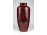 Régi retro barnás színű csorgatott mázas nagyméretű kerámia váza 30 cm