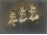 Antik keretezett gyerek portré testvérek fotográfia 19.5 x 25 cm