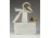 Kisméretű esküvői emléktárgy kosárka madárral 7.5 cm