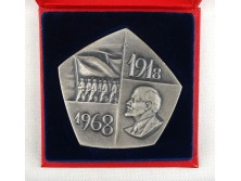 Szocreál pedagógus kitüntetés eredeti díszdobozban 1968