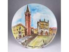 A. Stocco : A pármai keresztelőkápolna kerámia tányér 21.5 cm