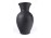 Régi feketecserép váza 21 cm