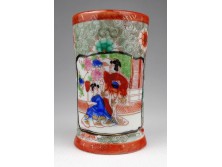 Régi keleti mintás japán porcelán pohár 10 cm