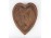 Szív alakú cserép falidísz 25.5 x 20 cm