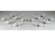Hollóházi szeder mintás porcelán szalvétagyűrű 12 darab