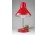 Retro szarvasi íróasztali piros fém lámpa