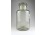Régi nagyméretű gyógyszertári patika üveg 31.5 cm NATRIUM HYDROGENCARBONICUM felirattal