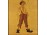 Régi cigarettázó fiú intarziakép régi keretben 21.5 x 19.5 cm