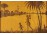 Régi orientalista intarziakép régi keretben oázis keleten 21.5 x 29 cm