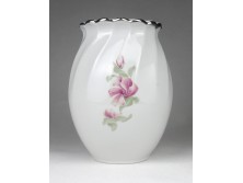 Virágmintás Apulum porcelán váza 16 cm