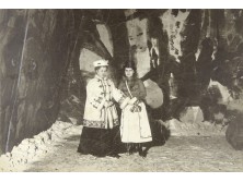 Antik Erdélyi fotográfia női portré 1905 jégünnepély