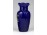 Aranyfácános kék színű kerámia váza ibolyaváza 12 cm