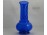 Élénk kék színű régi fújt üveg váza