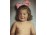 Régi színezett masnis kislány gyerekportré fotográfia FEHÉR FOTÓ CSEPEL