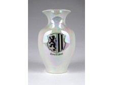 Kisméretű Metzler & Ortloff irizáló porcelán váza 10.5 cm DRESDEN