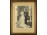 Régi keretezett katonatiszt esküvői fotográfia katonafotó 35 x 27.5 cm