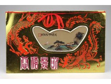 Kínai üdvözlőkártya jelzett akvarellel 