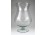 Nagyméretű fújt üveg kehely cukorkínáló üveg tál 31.5 cm
