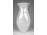 Mid century irizáló mázas csavart testű kerámia váza 18.5 cm 