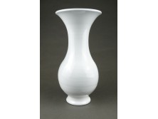 Retro fehér kerámia váza 23.5 cm