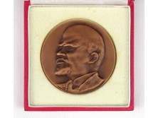 MSZMP kitüntetés Lenin bronzplakett 1980