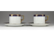 Régi aranyozott porcelán kávéscsésze 2 darab