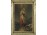 Régi keretezett anya gyermekével romantikus színezett litográfia 1800-as évek 29.5 x 23 cm