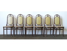 Hajlított Thonet jellegű szék garnitúra 6 darab