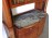 Antik gyöngyház berakásos szecessziós márványlapos tálaló szekrény