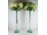 Esküvői virág dekoráció virágcsokor üveg váza pár 100 cm