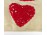 Régi hímzett szív motívumos kalotaszegi párnahuzat 35 x 55 cm