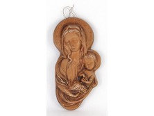 Mária a kis Jézussal kerámia falikép 26 cm