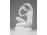 Régi Aquincum porcelán térdelő női akt