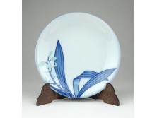 Antik jelzett japán porcelán tányér 12 cm 1800-as évek.