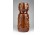 Német barna mázas mid century kerámia váza 24 cm