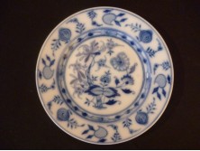 Meisseni mintás kék fehér porcelán tányér