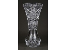 Csiszolt szálváza kristály váza 19 cm