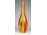 Jelzett iparművészeti csorgatott mázas hatalmas retro kerámia váza 35 cm