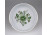 Zöld virágmintás Hollóházi porcelán hamutál 10.5 cm