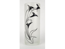 Kála díszes modern üveg váza 25 cm