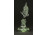 Muránoi foszforeszkáló művészi fújt üveg díszhal 8.5 cm
