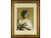 Régi keretezett női portré fotográfia 37 x 29 cm