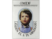 Magyar Demokrata Fórum - Jöjjön el a te országod retro plakát 1990