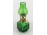 Kisméretű működőképes zöld petróleumlámpa 11.7 cm