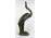 Nagyméretű bronz hatású műgyanta vízimadár szobor 40 cm