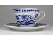 Régi jelzett kék-fehér Kahla porcelán kávéscsésze