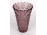 Mid century mályva színű üveg váza 20 cm